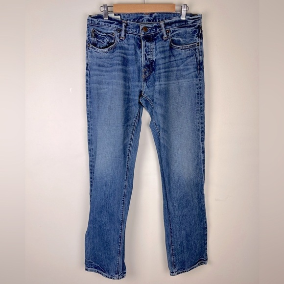 Abercrombie & Fitch | 90s Y2K Remsen Low Rise Slim Straight Jeans | 32 x 34 - Picture 1 of 9